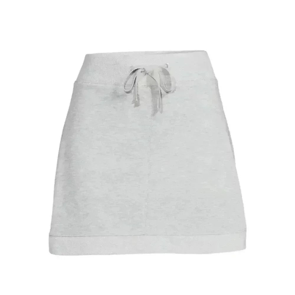 Silverwear Women's Gray Cotton/Poly Active French Terry Skort NEW